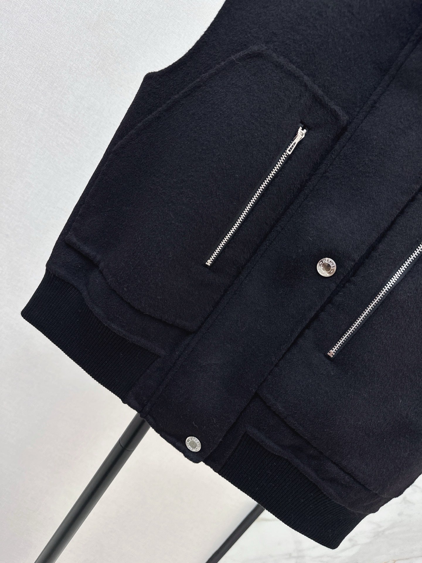 Wool double-faced vest jacket