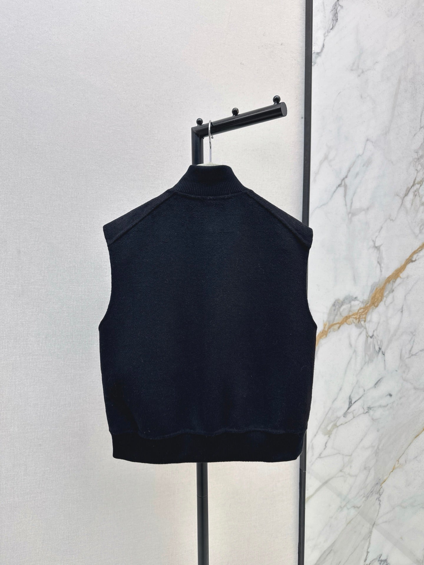 Wool double-faced vest jacket