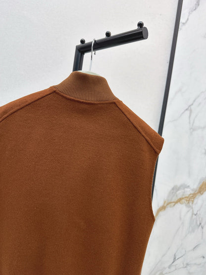 Wool double-faced vest jacket