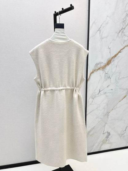 Rex rabbit fur collar pocket long vest coat