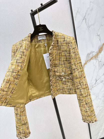 Crew neck woven jacket