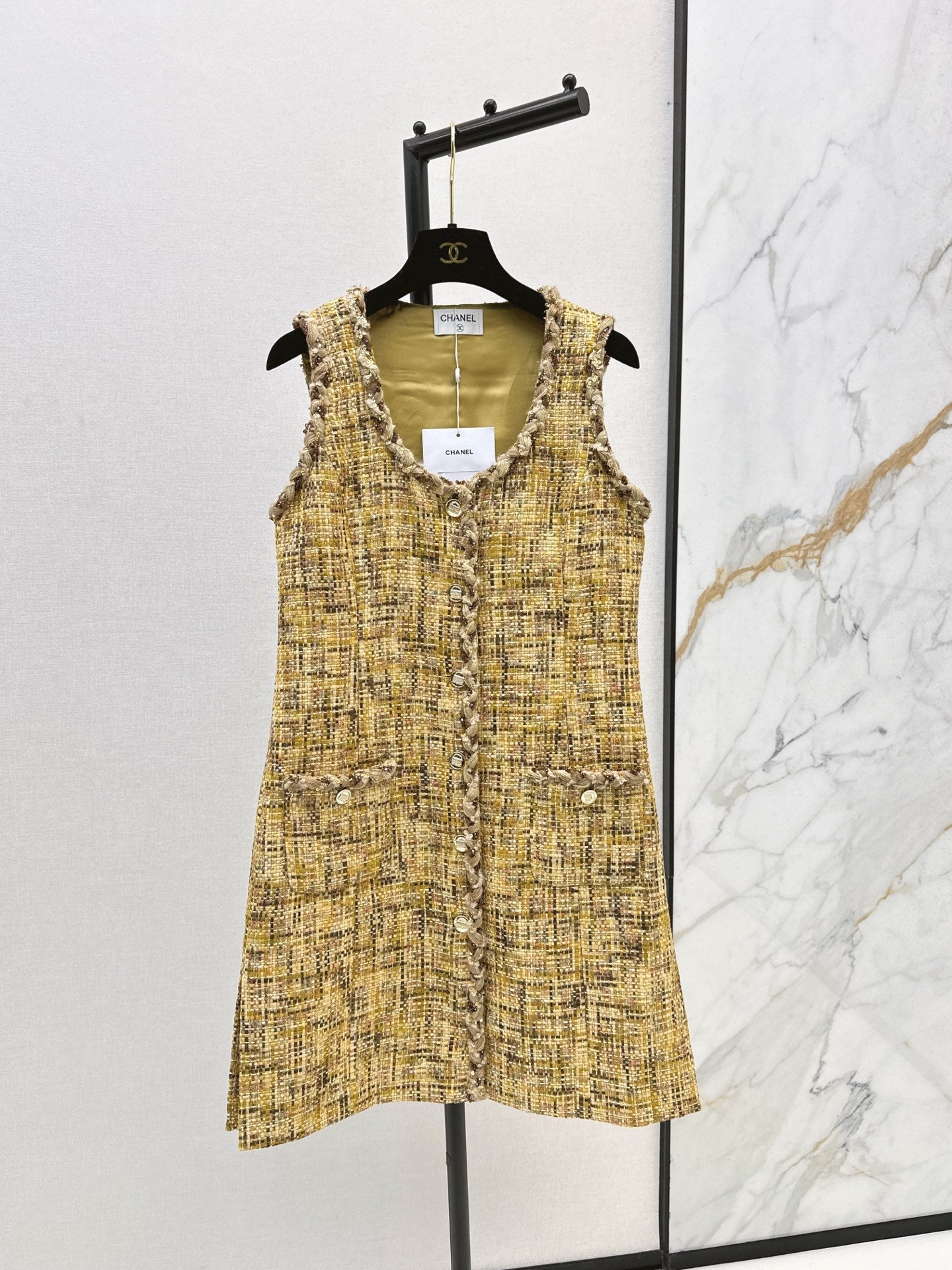 Woven sleeveless dress