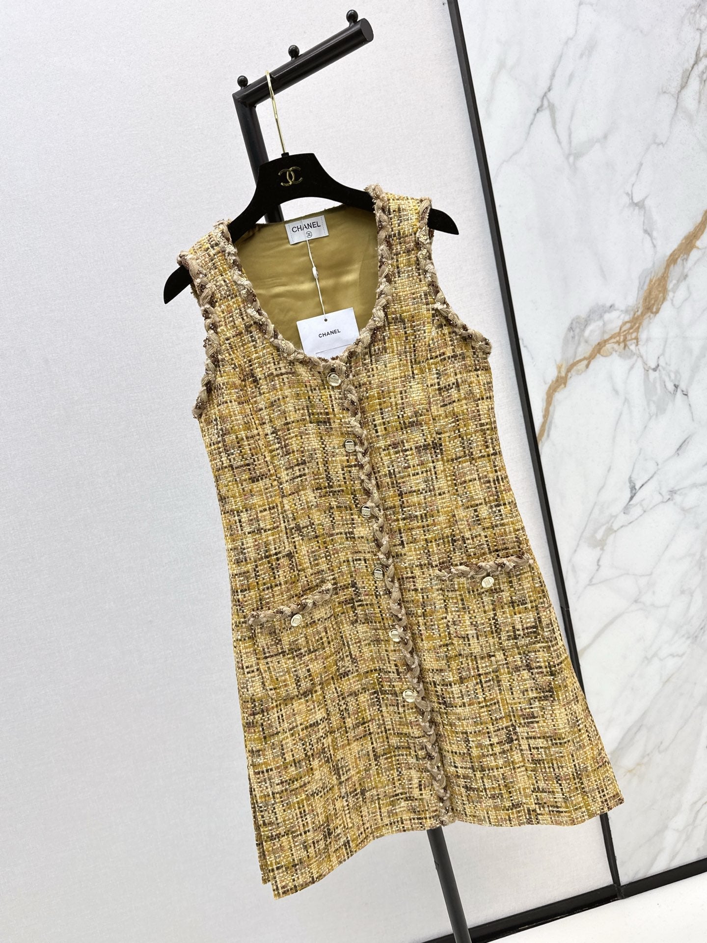 Woven sleeveless dress