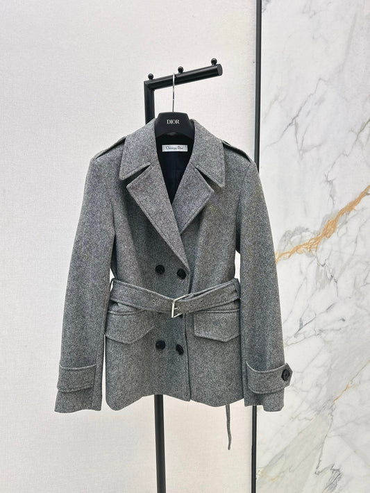 Double-breasted wool blazer