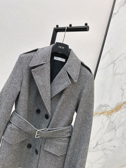 Double-breasted wool blazer