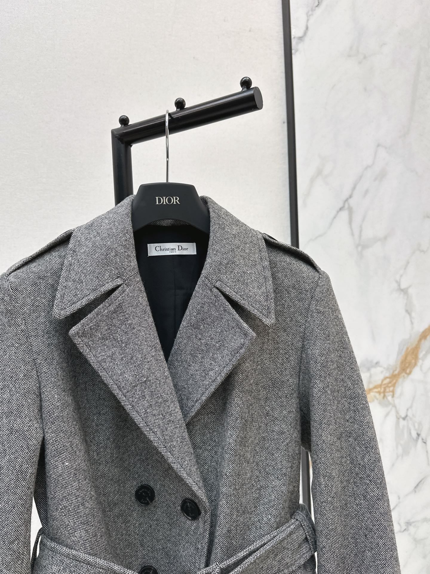 Double-breasted wool blazer