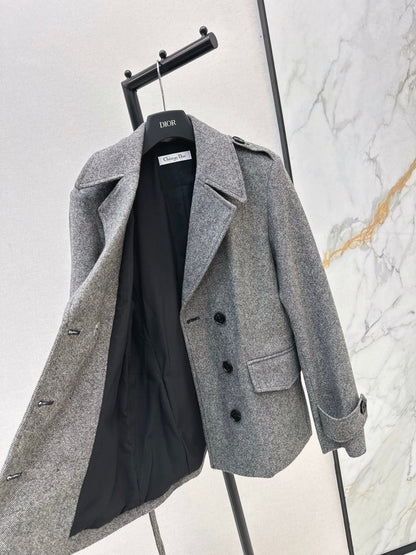 Double-breasted wool blazer