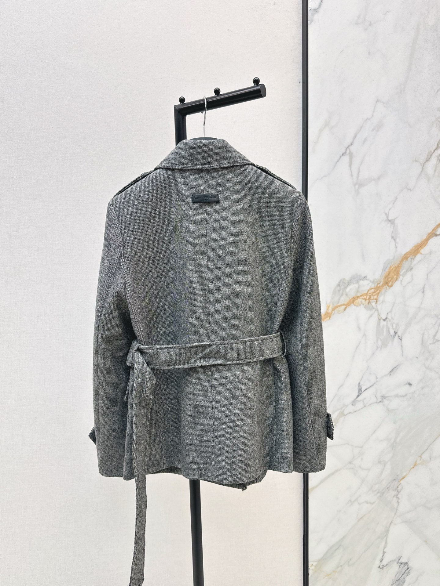 Double-breasted wool blazer