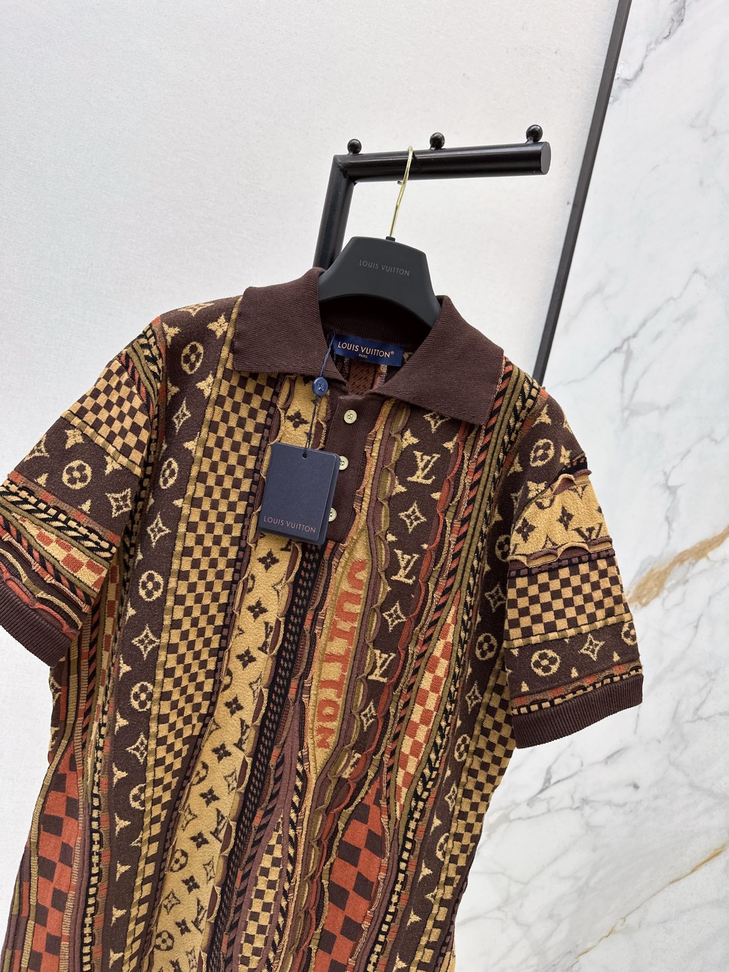 Nigo series Monogram flower polo short sleeve