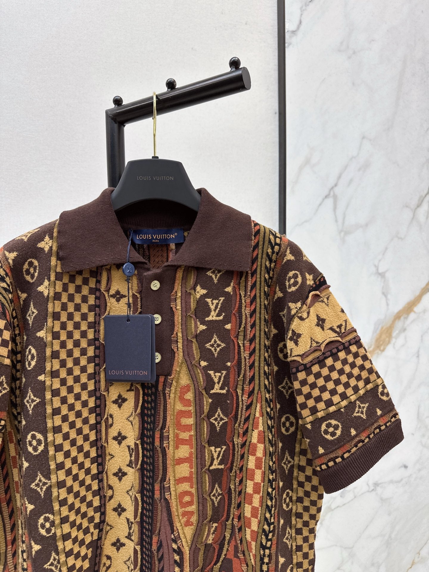 Nigo series Monogram flower polo short sleeve