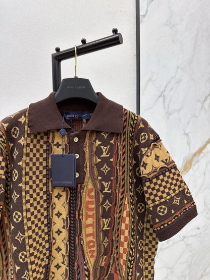 Nigo series Monogram flower polo short sleeve