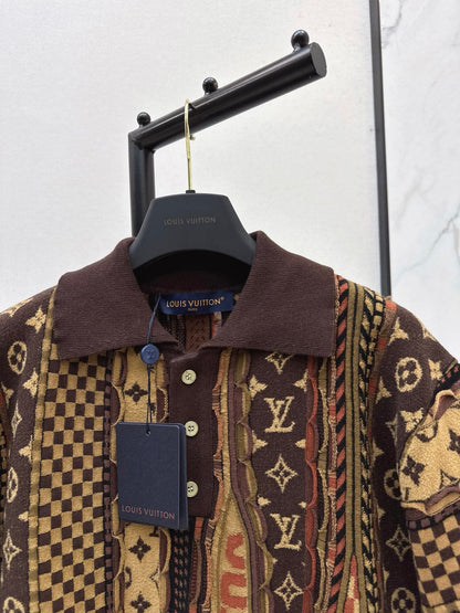 Nigo series Monogram flower polo short sleeve