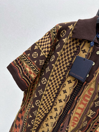 Nigo series Monogram flower polo short sleeve