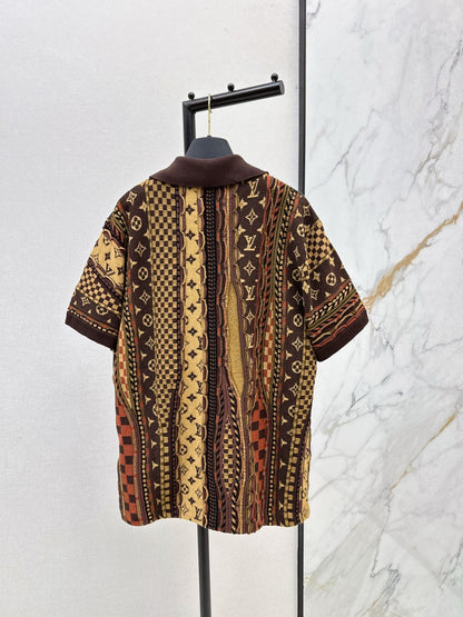 Nigo series Monogram flower polo short sleeve