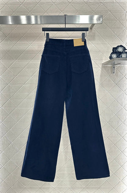 Corduroy wide-leg trousers