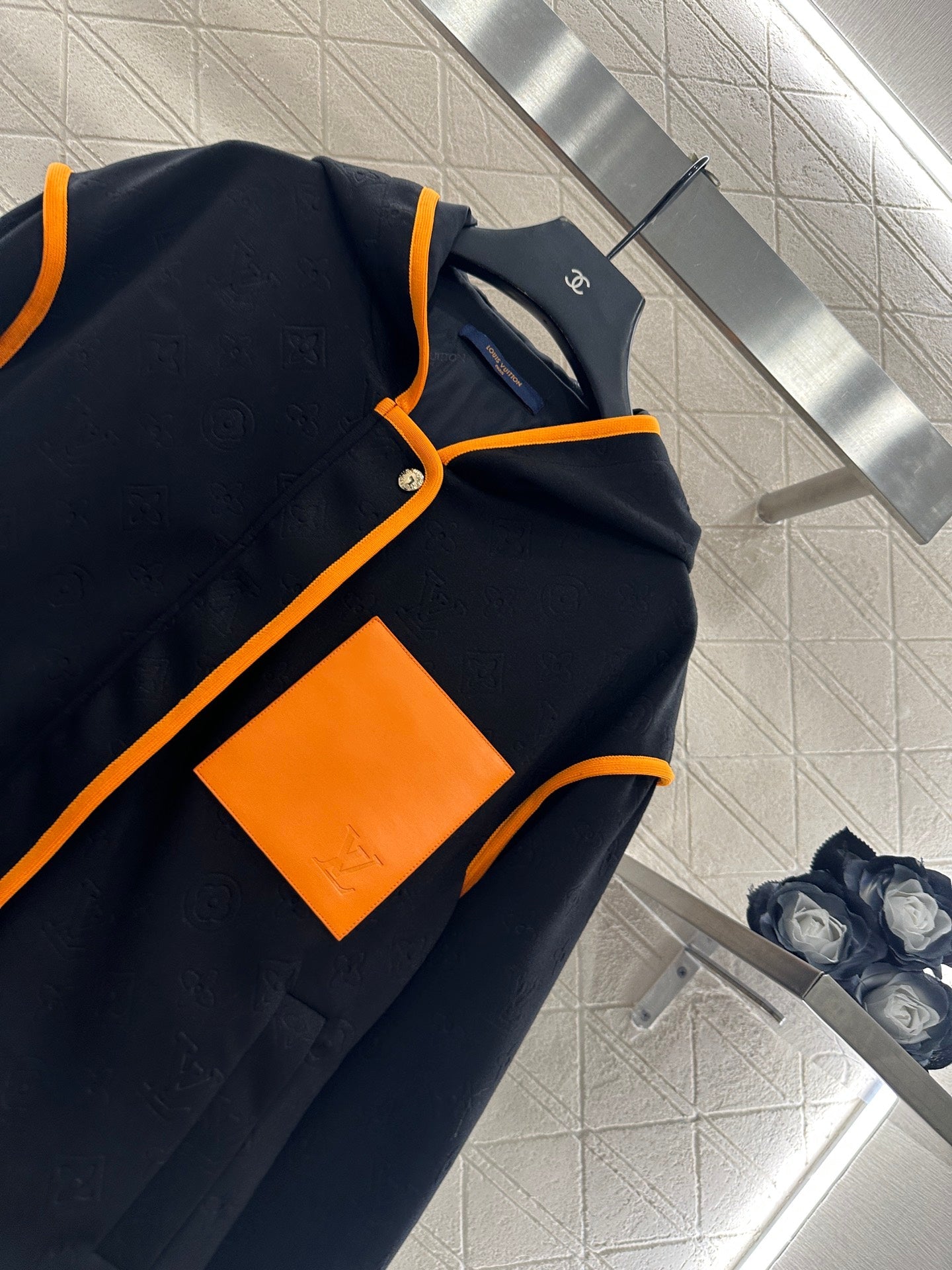 Dark pattern hooded jacket