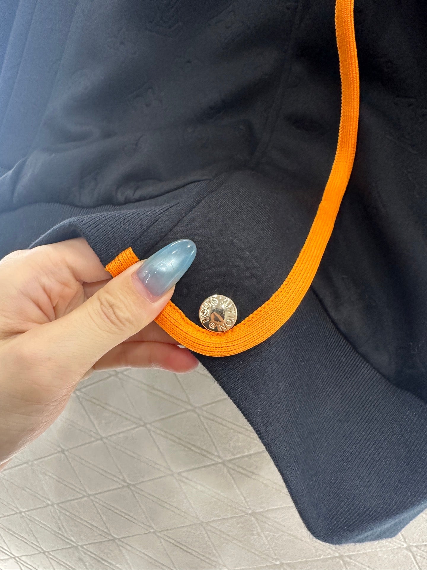 Dark pattern hooded jacket