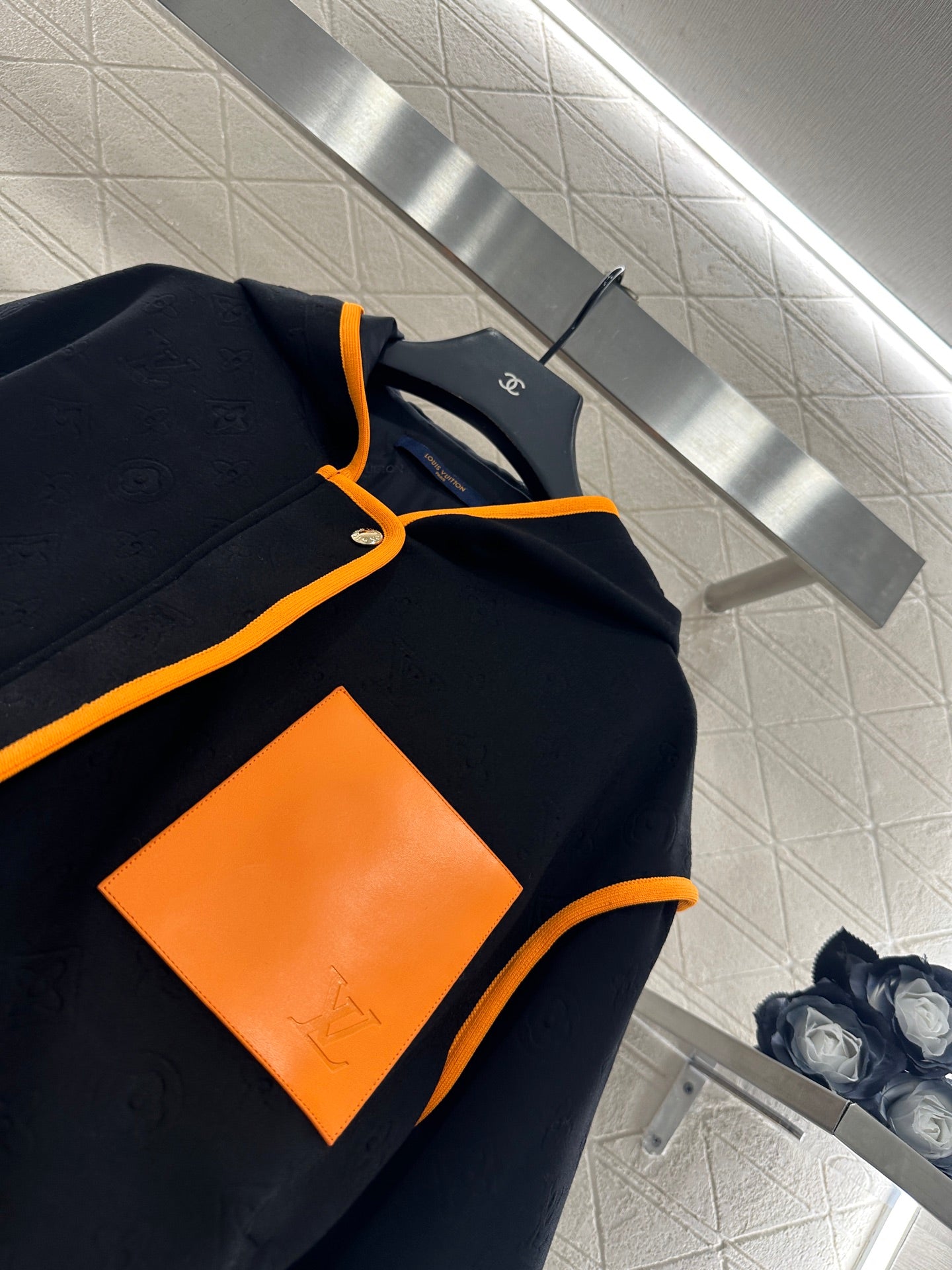 Dark pattern hooded jacket