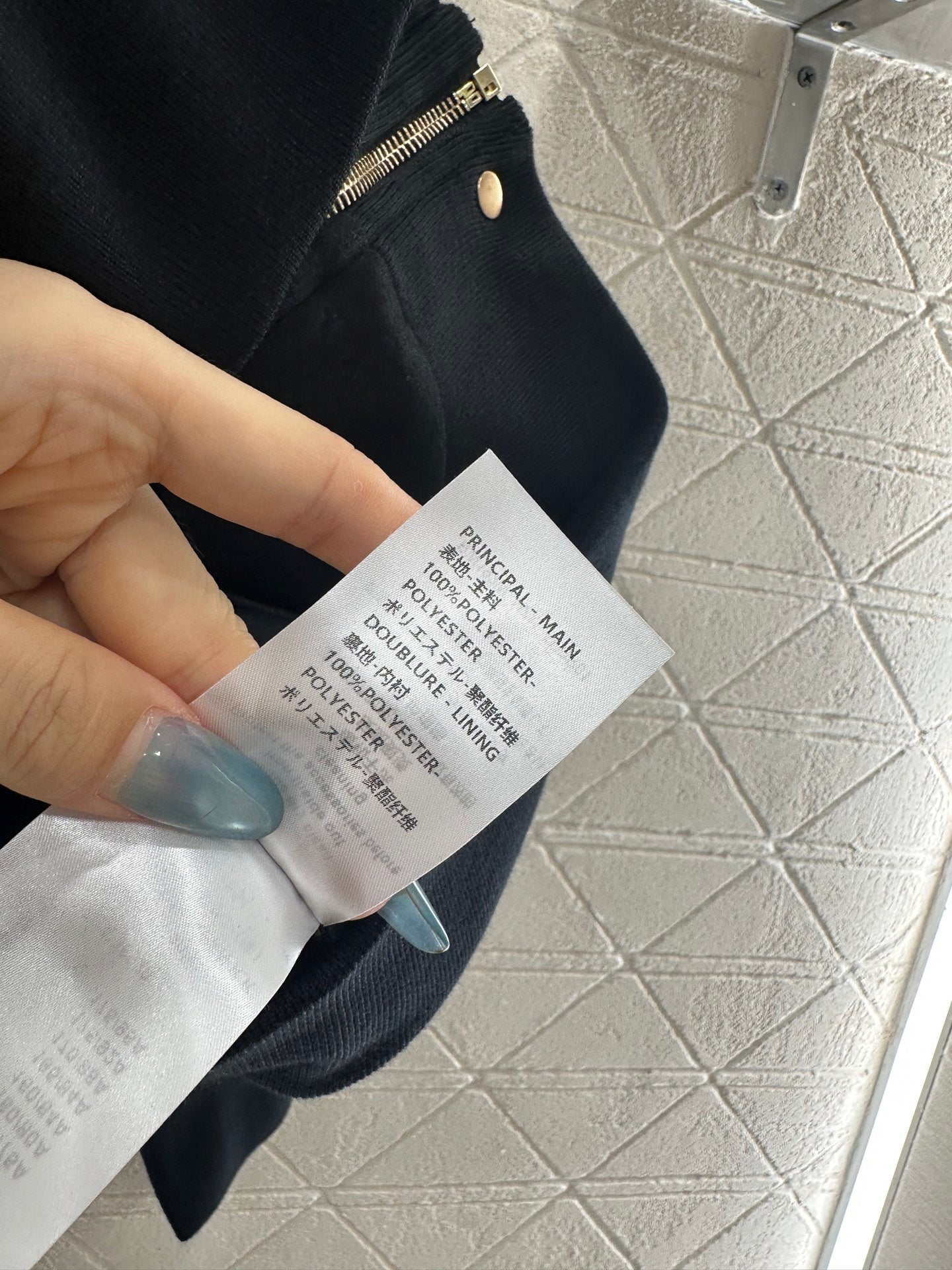 Dark pattern hooded jacket