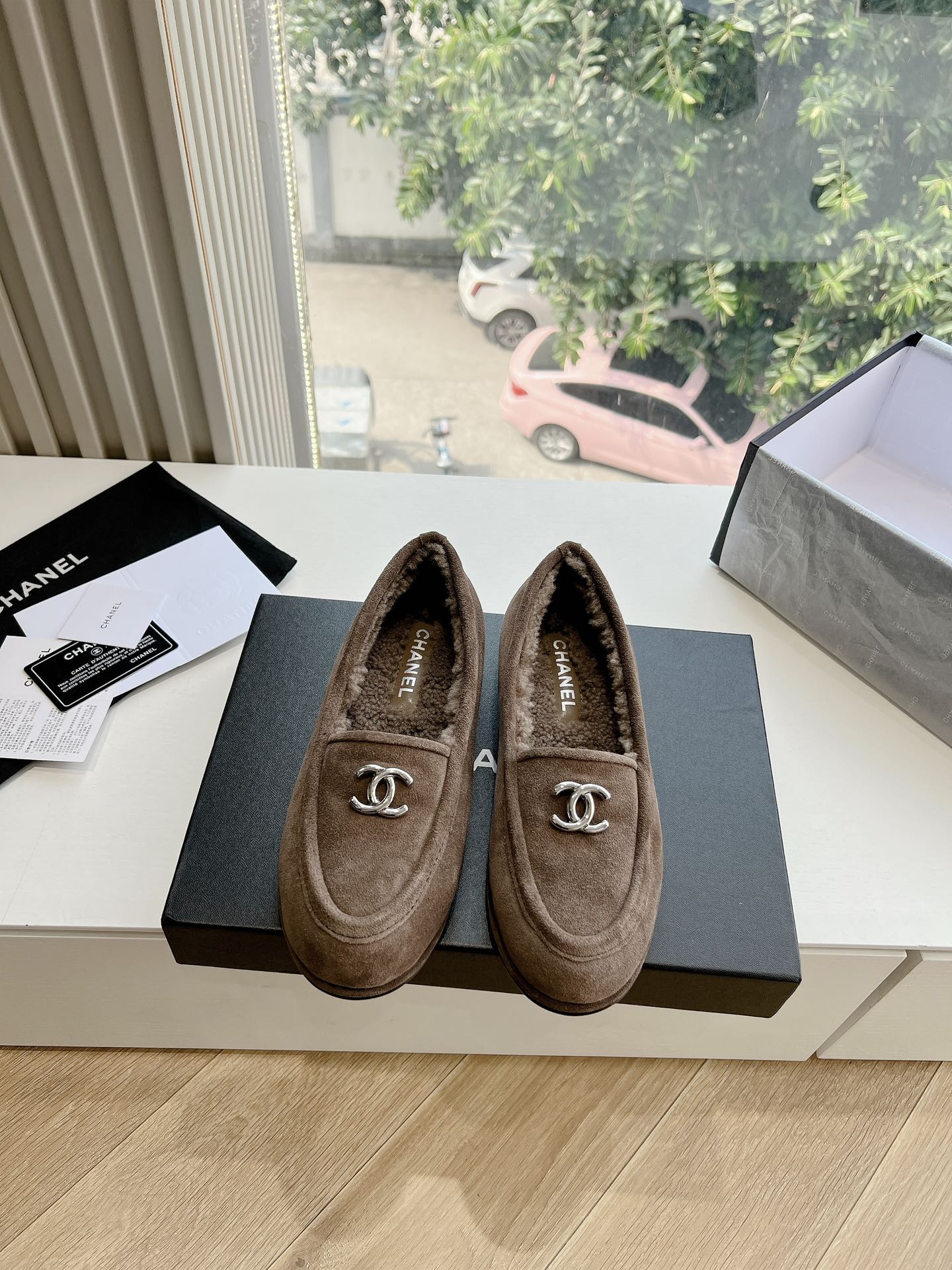 25fw new wool flat shoes