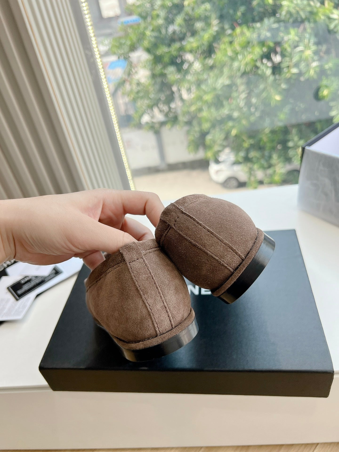 25fw new wool flat shoes