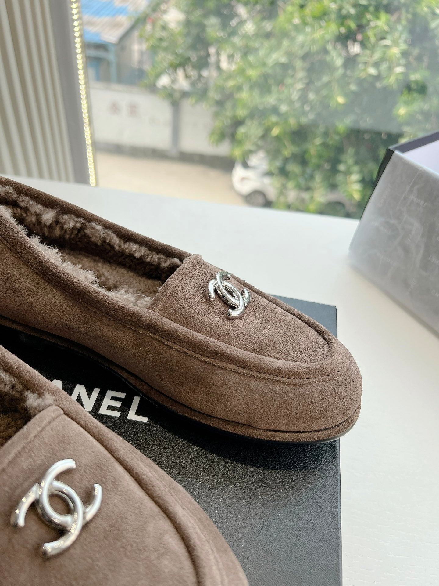 25fw new wool flat shoes