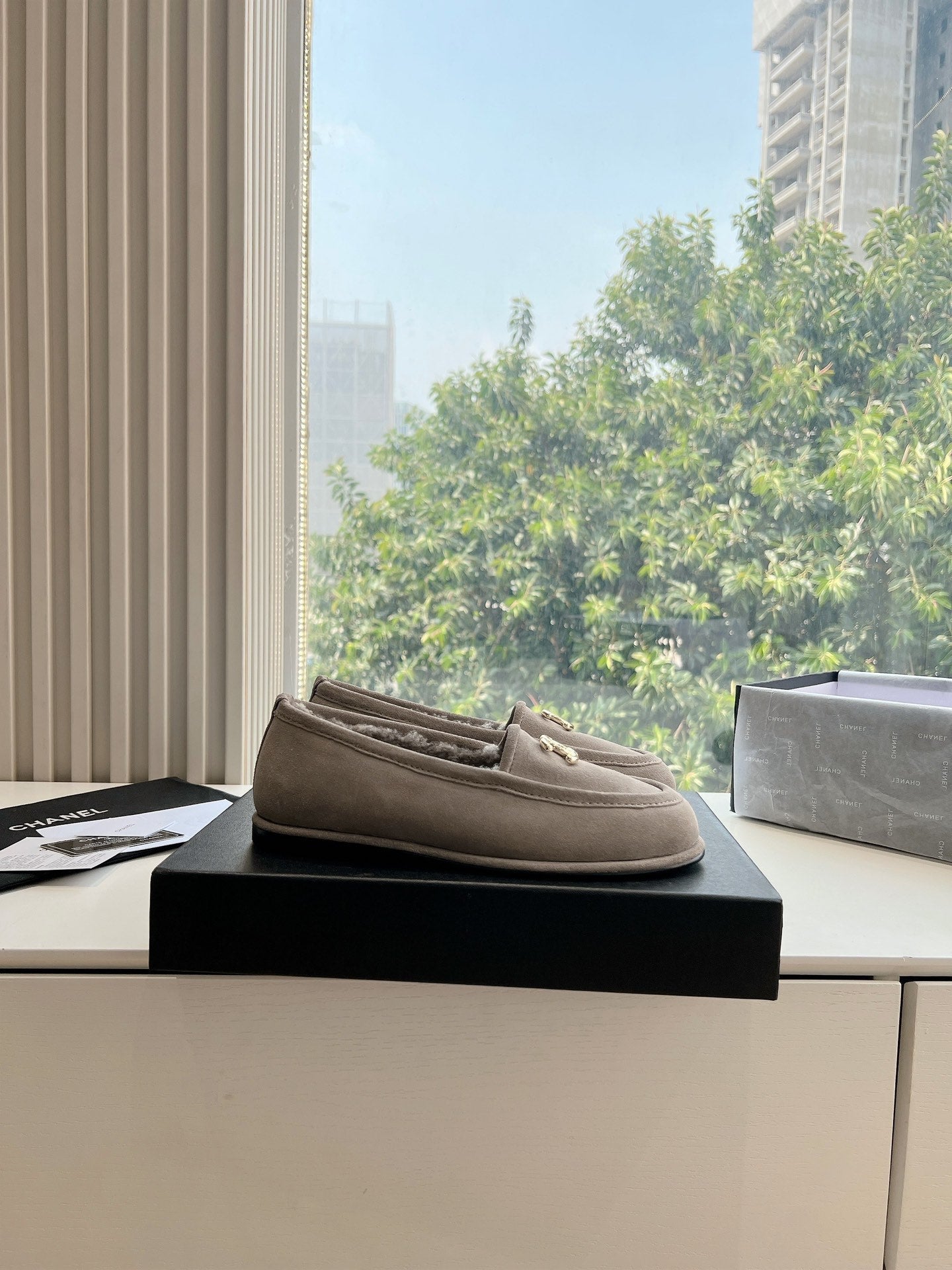 25fw new wool flat shoes