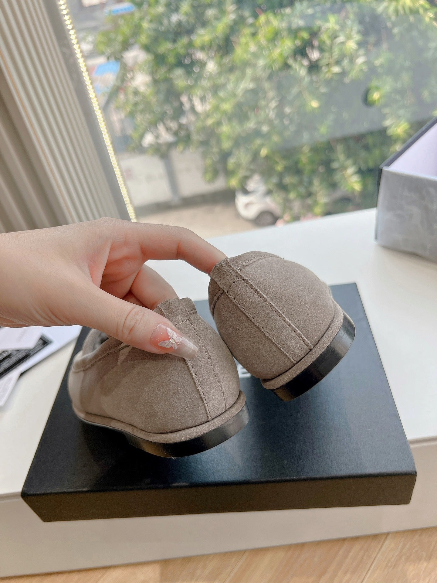 25fw new wool flat shoes