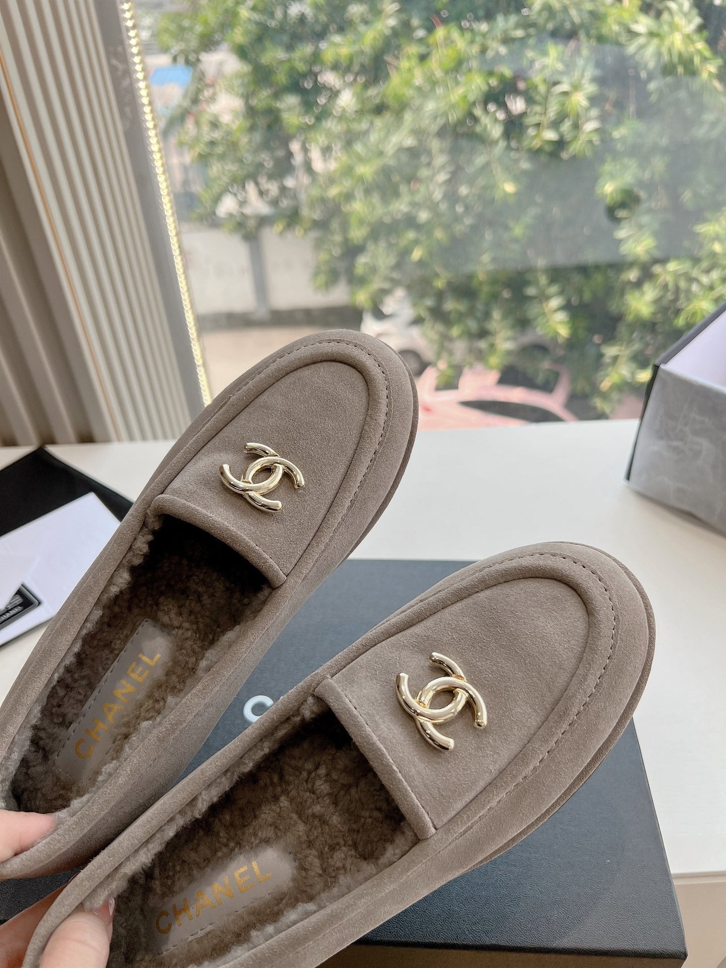 25fw new wool flat shoes