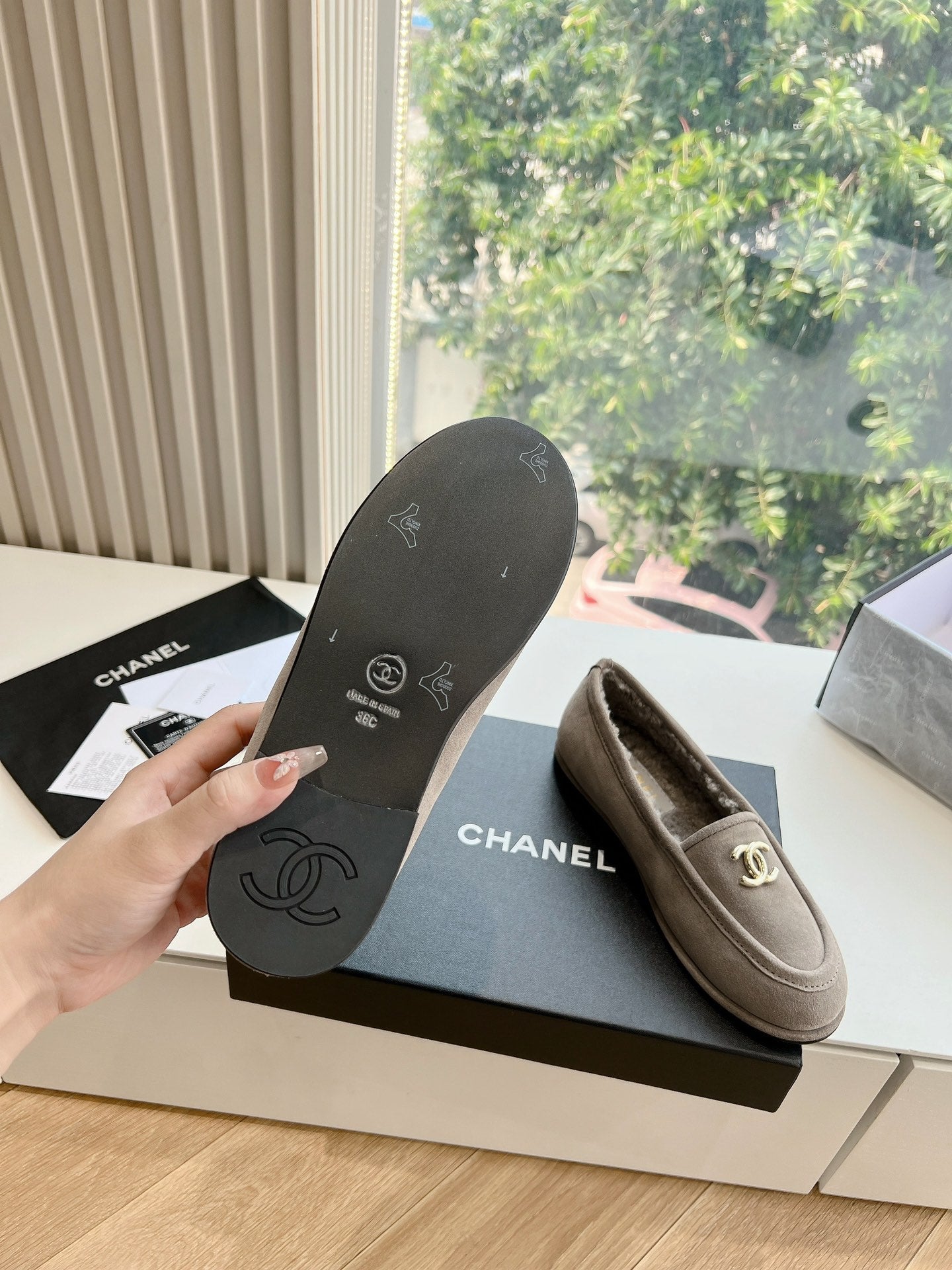 25fw new wool flat shoes