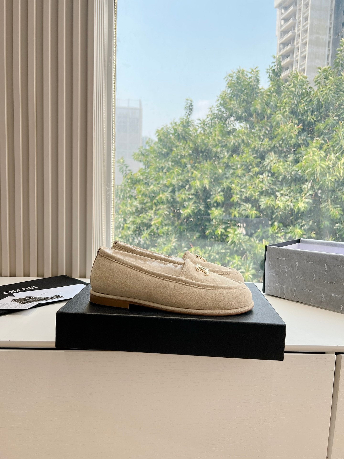 25fw new wool flat shoes