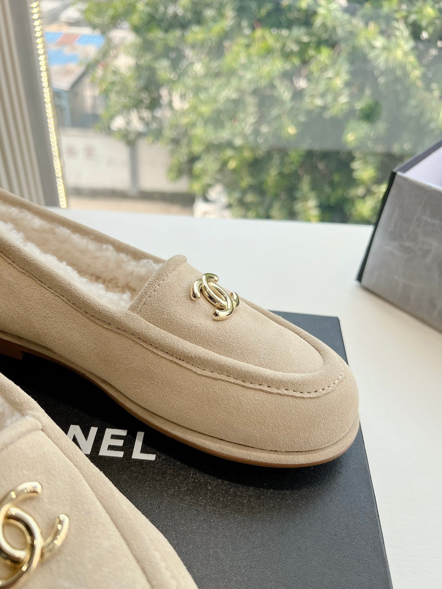 25fw new wool flat shoes