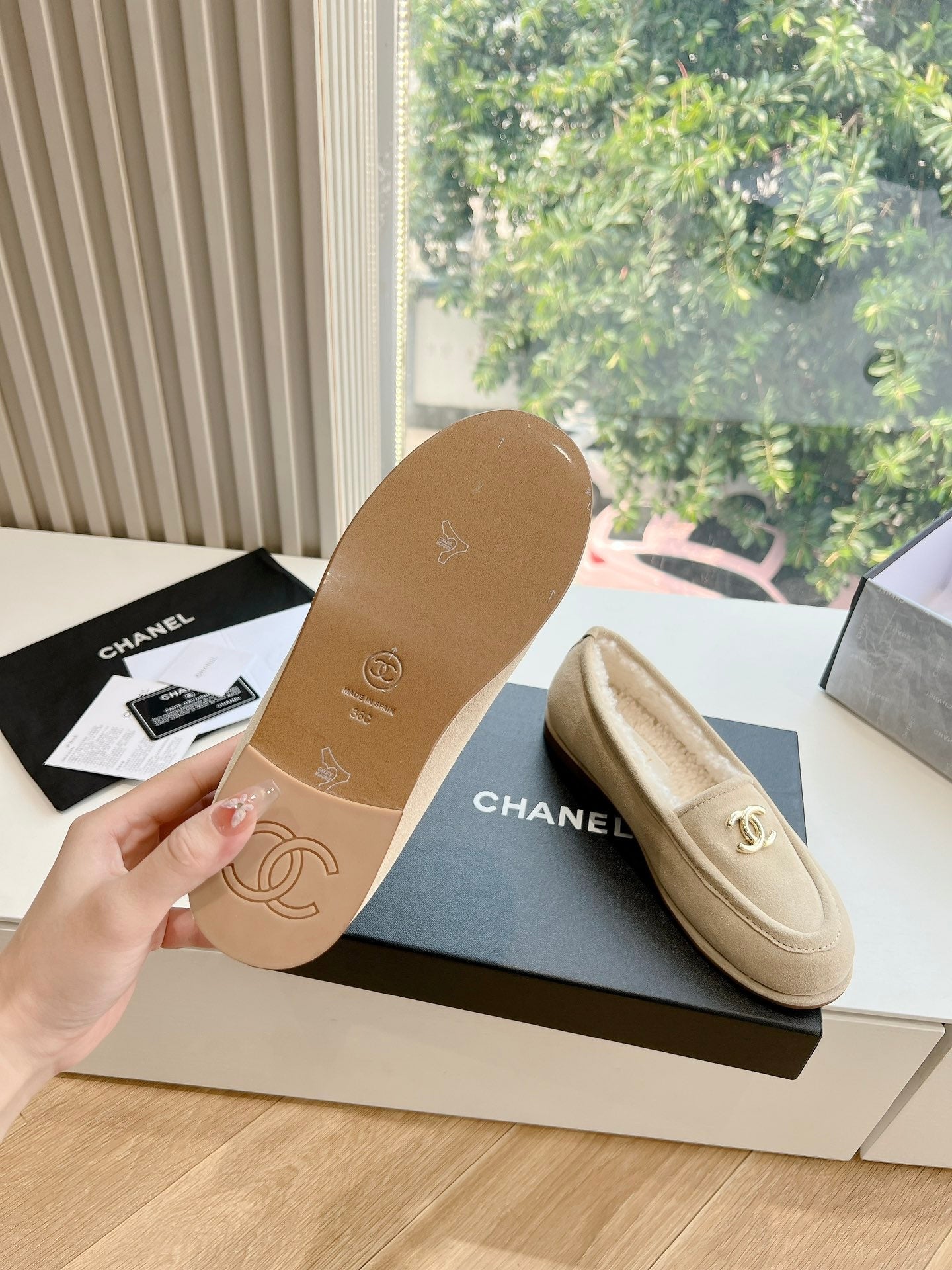 25fw new wool flat shoes