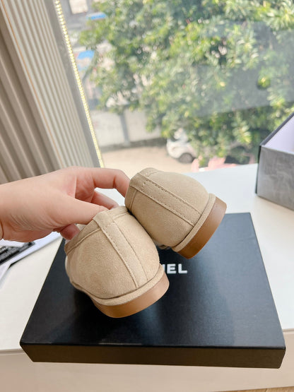 25fw new wool flat shoes