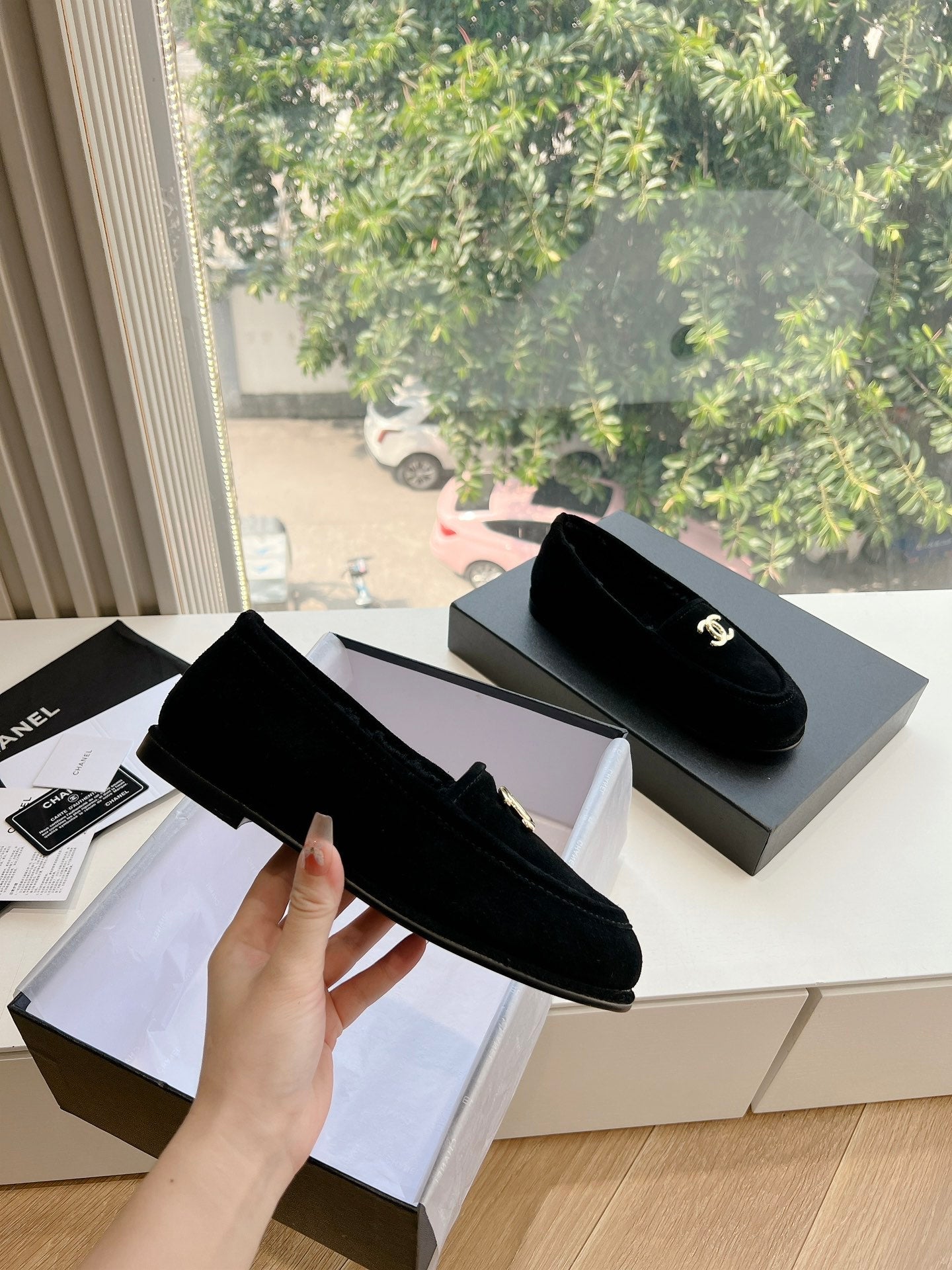 25fw new wool flat shoes