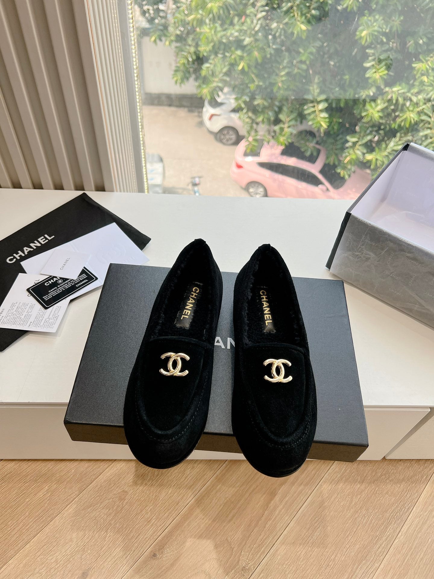 25fw new wool flat shoes