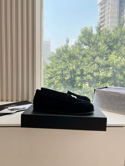 25fw new wool flat shoes