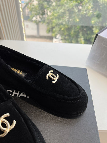 25fw new wool flat shoes