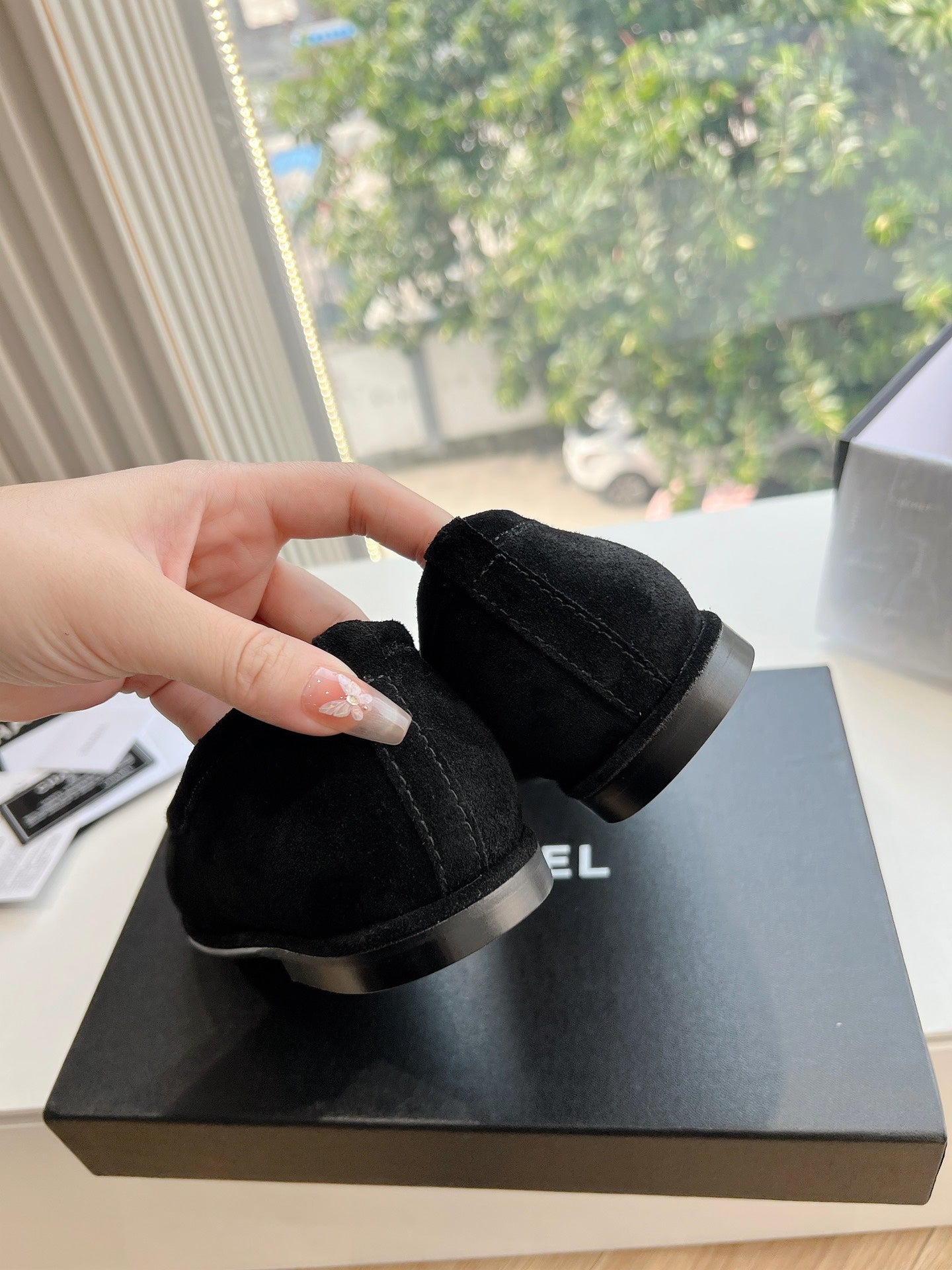 25fw new wool flat shoes