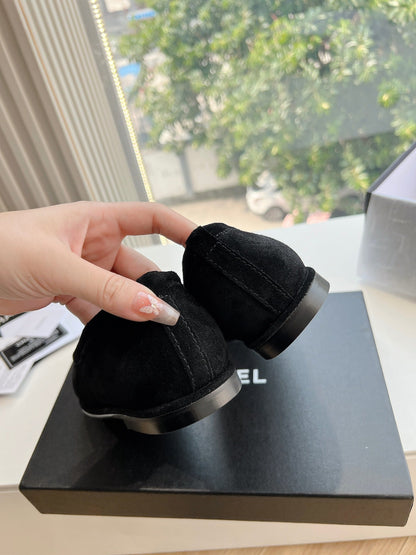 25fw new wool flat shoes