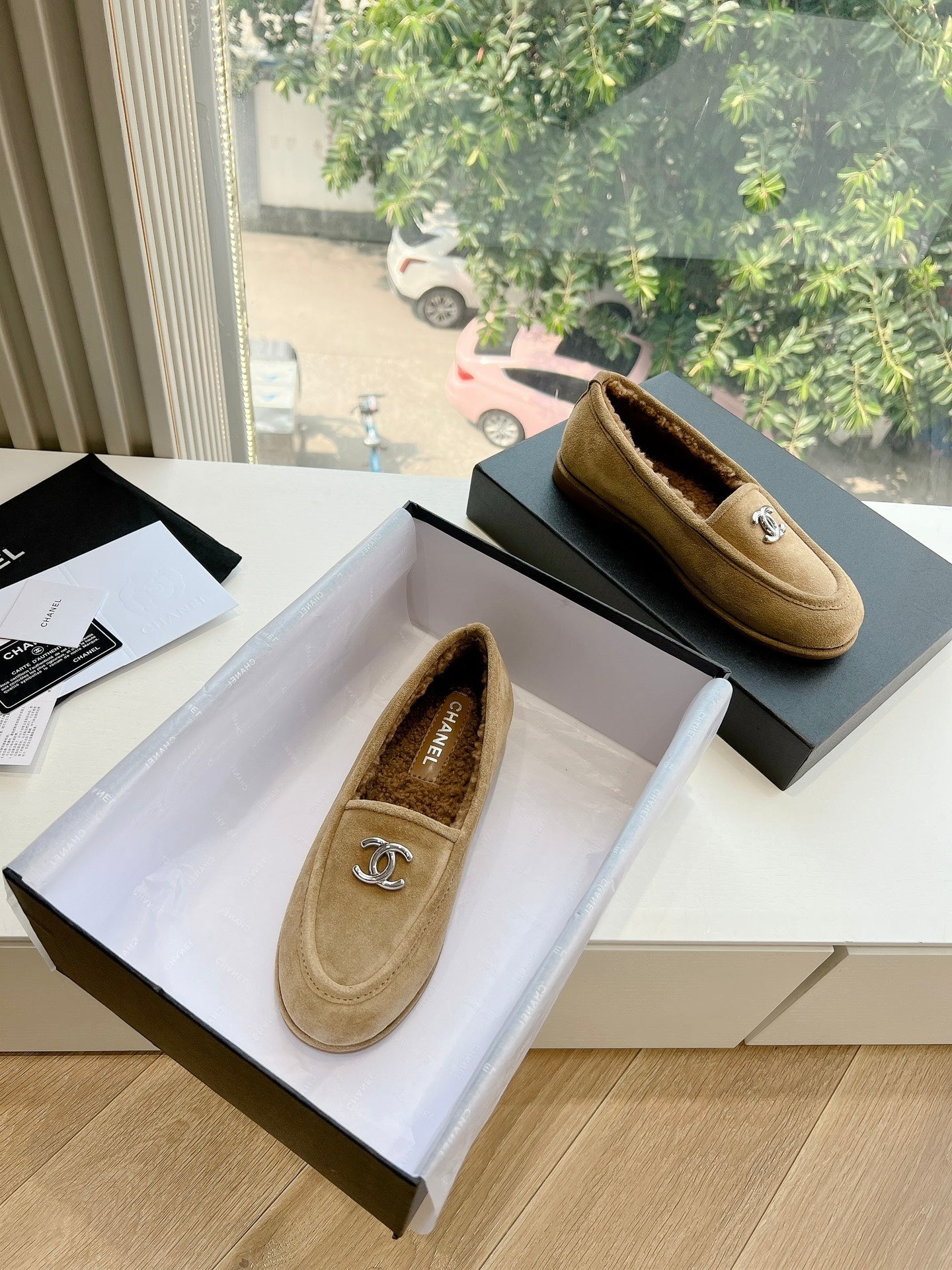 25fw new wool flat shoes