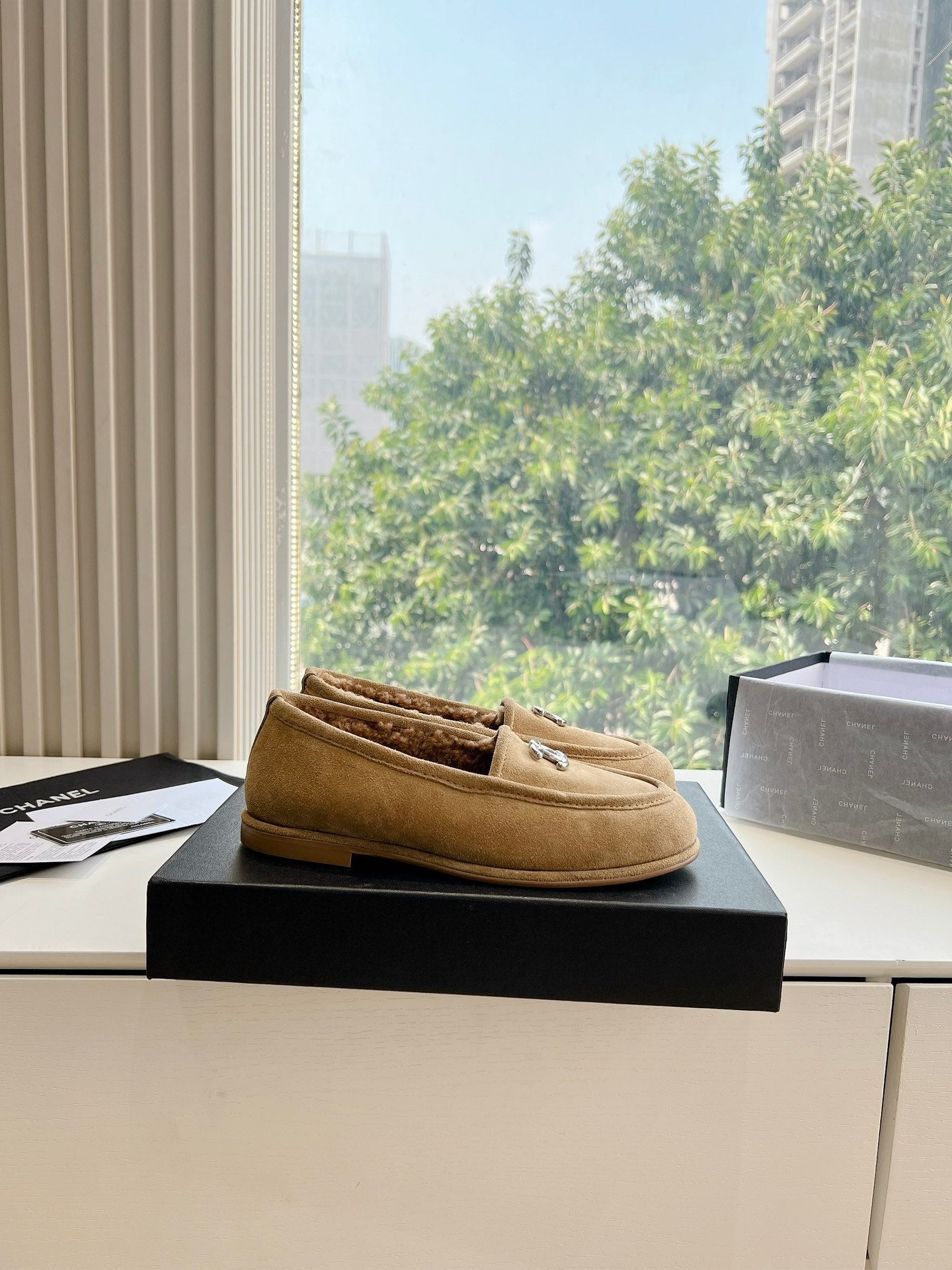 25fw new wool flat shoes