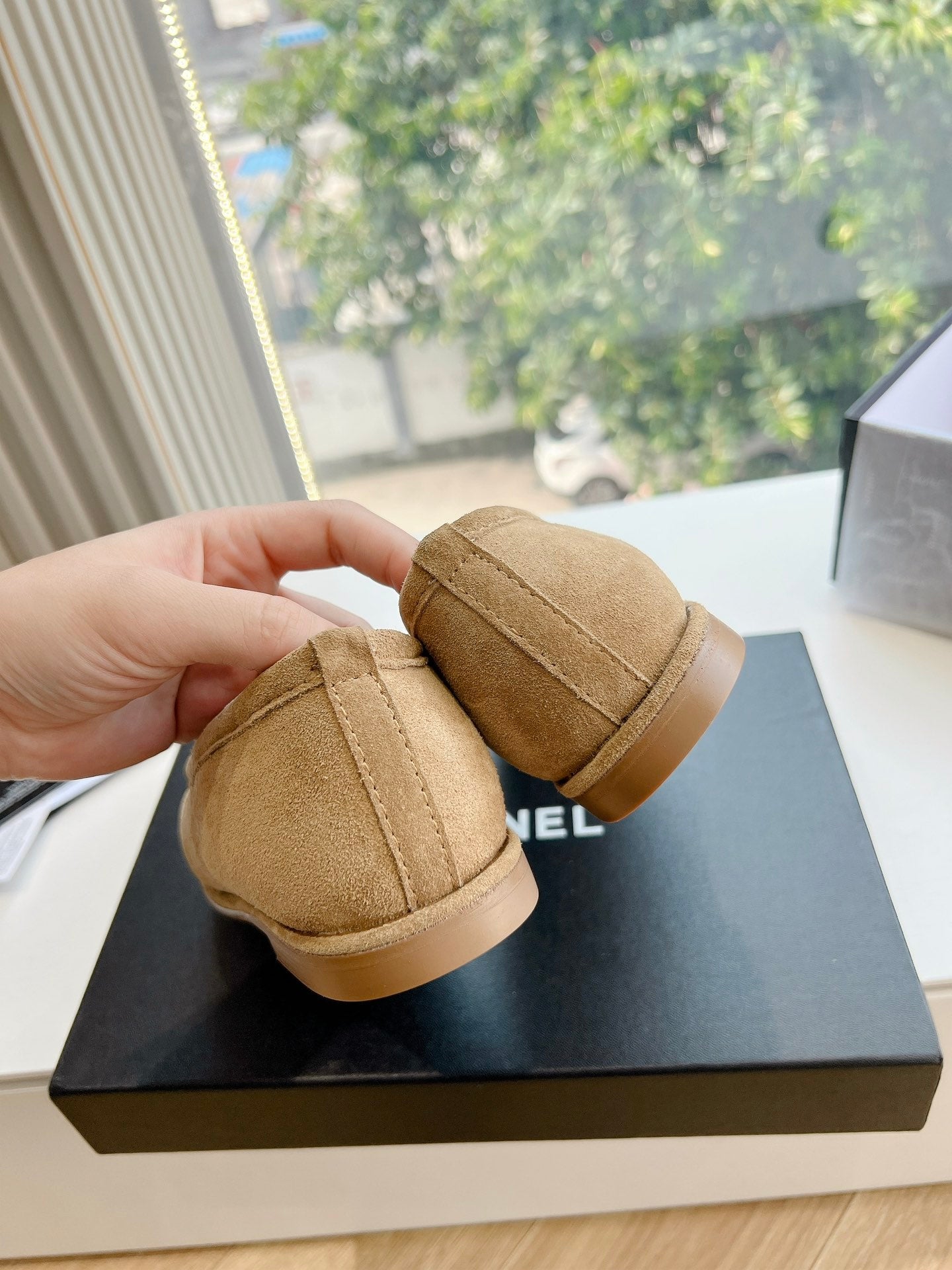 25fw new wool flat shoes