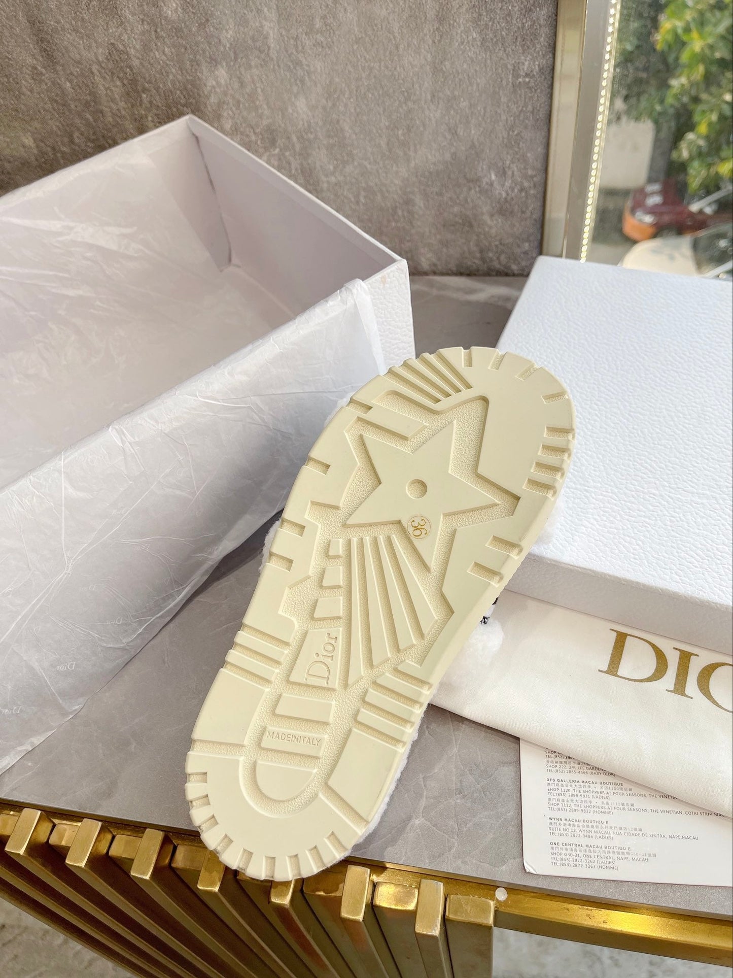 New classic letter furry slippers