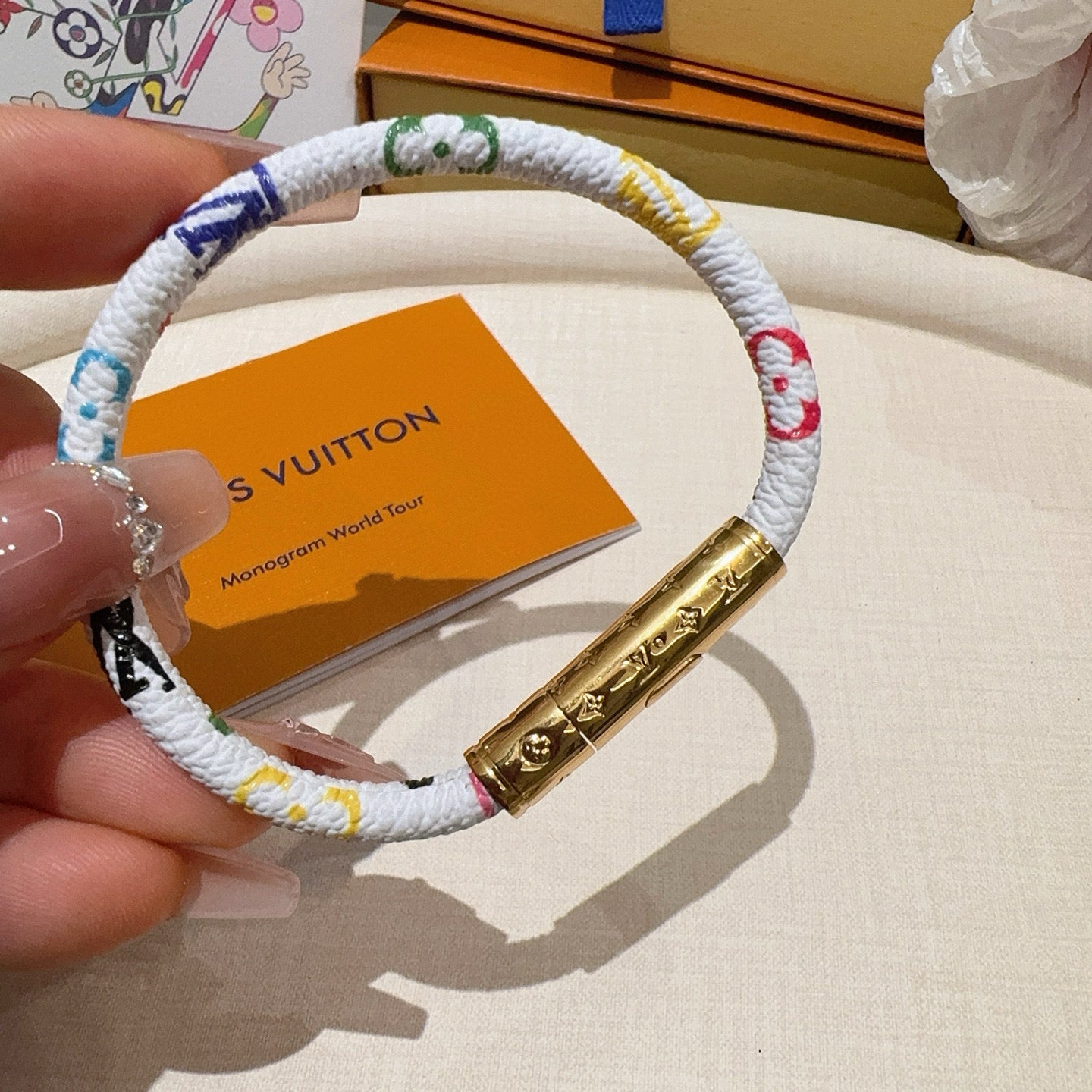 Vintage leather rope bracelet