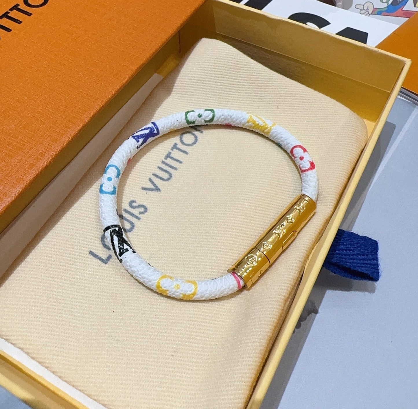 Vintage leather rope bracelet