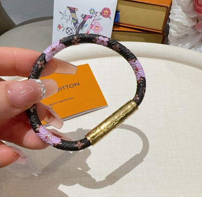 Vintage leather rope bracelet