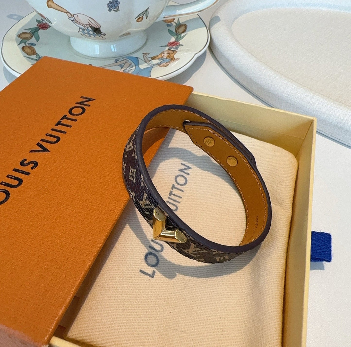 Vintage leather rope bracelet