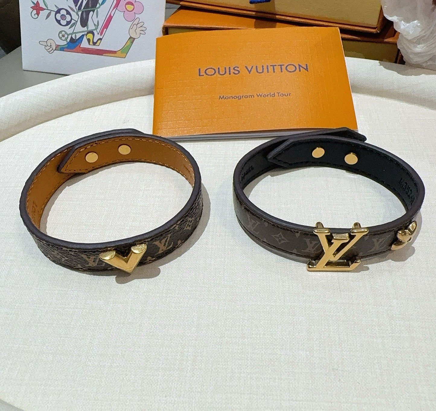 Vintage leather rope bracelet