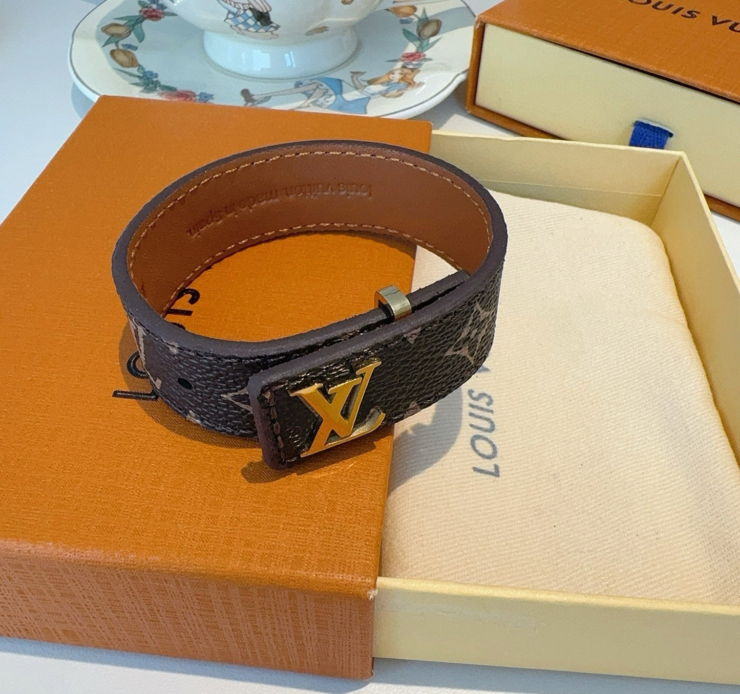 Vintage leather rope bracelet